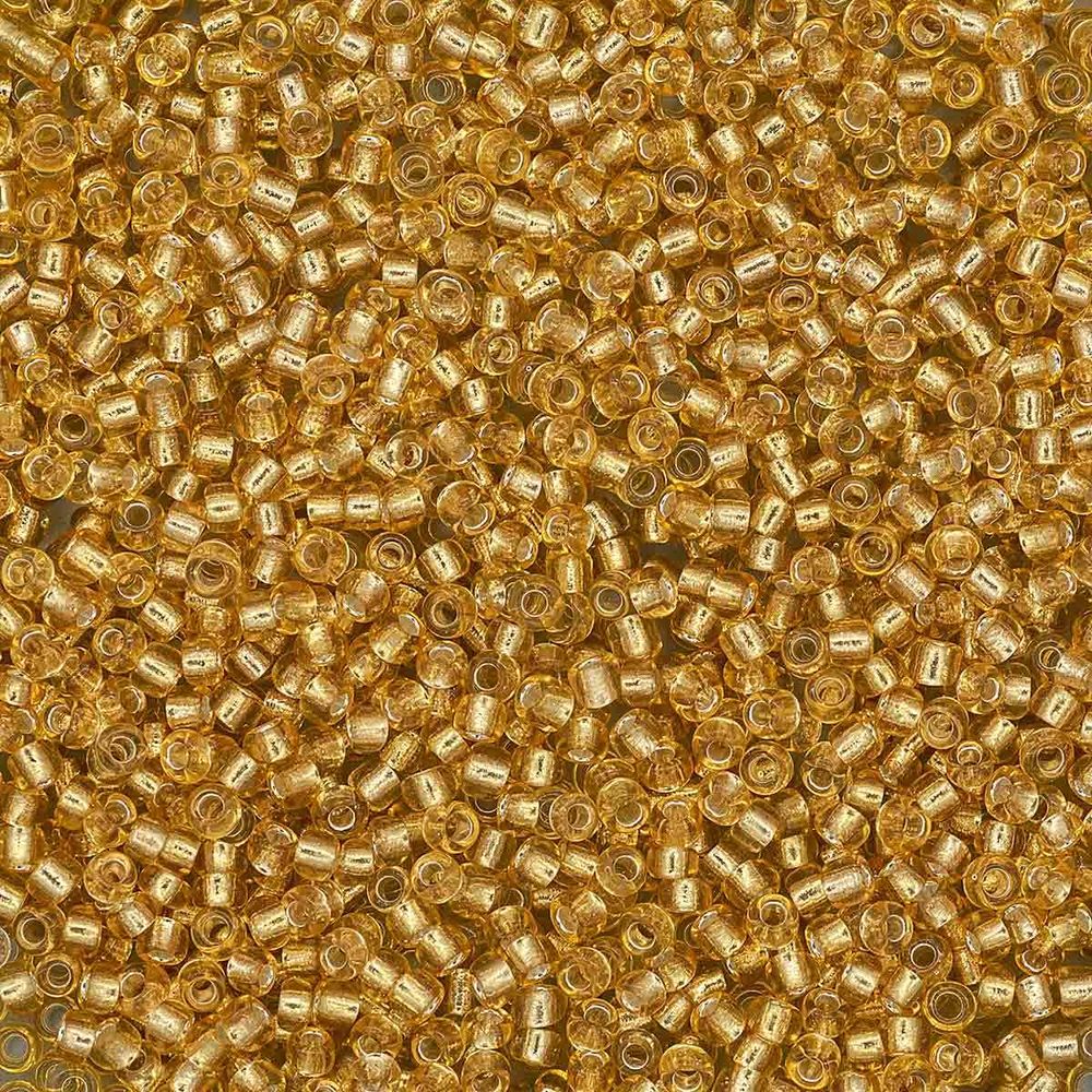 Бисер Astra&amp;Craft 11/0 (2.1 мм), 200 г (10х20 г), цв. 22Т золотой