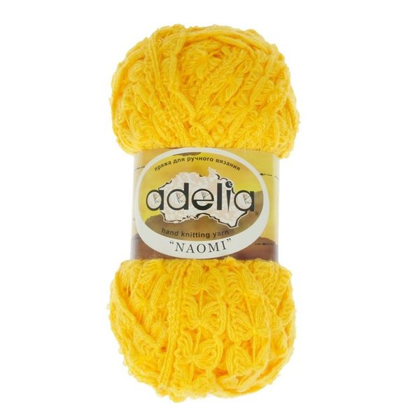 Пряжа Adelia Naomi / уп.5 мот. по 100г, 24м, 18 желтый