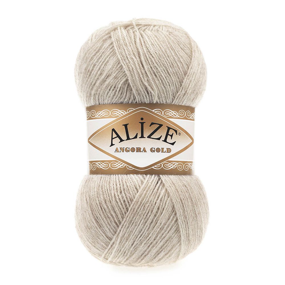 Пряжа Alize (Ализе) Angora Gold / уп.5 мот. по 100 г, 550м, 152 бежевый меланж A