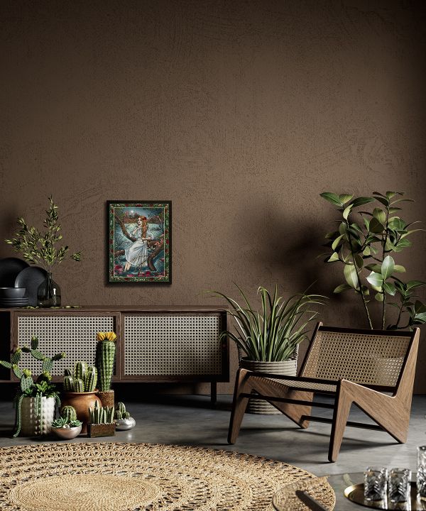 Набор для вышивания нитками Panna Золотая серия VS-7444, Славянская мифология. Русалка, 27х36.5 см