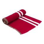 Подвяз средней плотности с полосками (100% полиэстер), 1*1, высота 14см (7см*2), длина 70-73см (8046/8003 красный с белыми полосами)