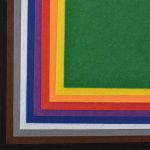 Фетр листовой жесткий 1.0 мм 20х30 см, HA1, уп. 10 листов, цв. ассорти