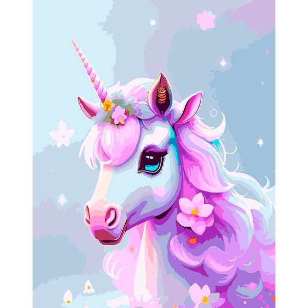 Картина по номерам Cristyle, Сказочный единорог, 40х50 см