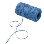 Шпагат джутовый ⌀1.4 мм / 50 метров (50 г), 2-ниточный, 1200 текс, евробобина, голубой