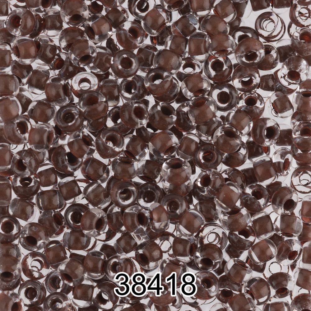 Бисер Preciosa круглый 10/0, 2.3 мм, 500 г, 38418 (Ф225) коричневый
