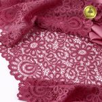 Кружево бельевое эластичное 205 мм / 3 м, TBY.YSTL00839, цв.L2925 розовый рубин, Kruzhevo