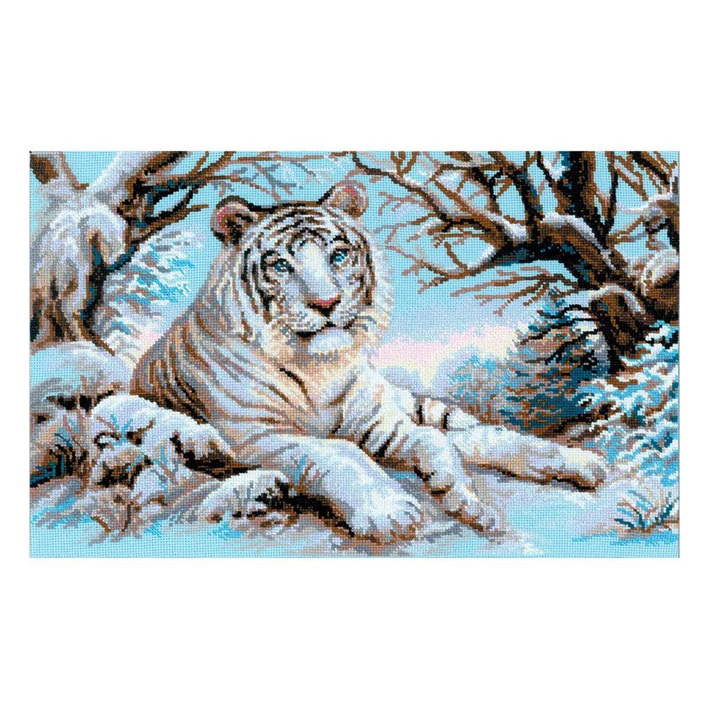 Набор для вышивания нитками Риолис, Бенгальский тигр, 60х40 см