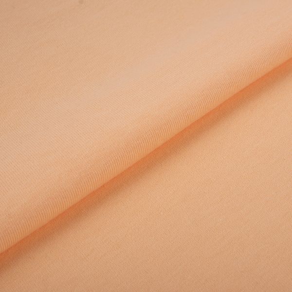 Трикотаж кукольный отрез 50х155 см, 225 г/м², 05 персиковый, Peppy DTF-01