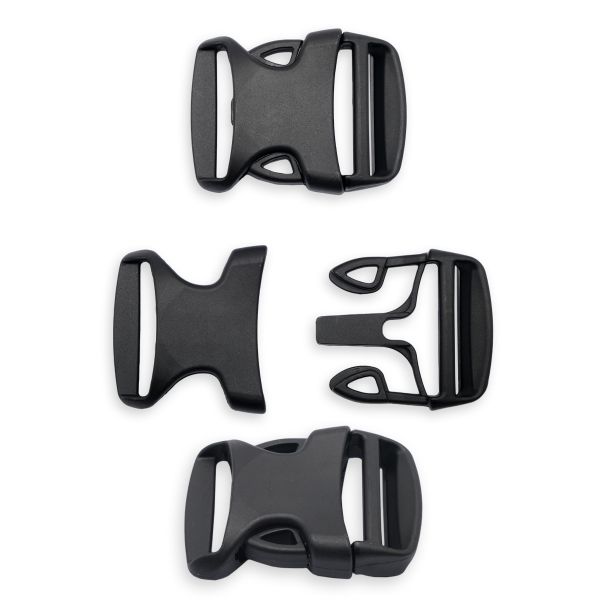 Фастекс (пряжка трезубец) пластик 30 мм, 50 шт, черный