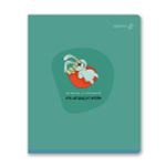Тетрадь ученическая общая, твин лак, A5 96 л. на скобе 65 г/м², белизна 100% 5 шт линия, 01537 Вопросов нет, Светоч Т208