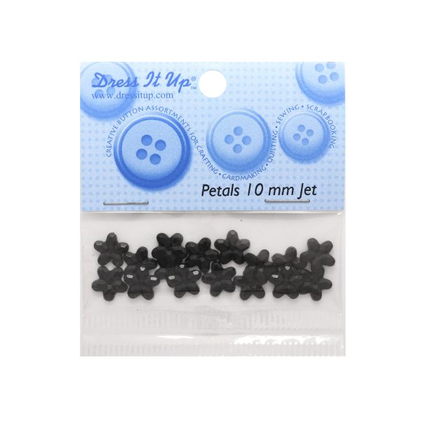 Кабошон декор подарков Звезды 10 мм, 16 шт, черный, Dress it up