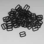 Рамки-регуляторы для бюстгальтера пластик 12.0 мм, 50 шт, черный