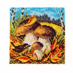 Набор для вышивания бисером Кроше (Радуга бисера) Т30_5206, Боровики 14х14см