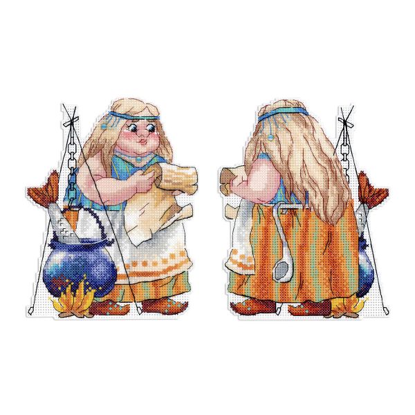 Набор для вышивания на пластиковой канве Финка 16х13см, МП Студия, Р-1147