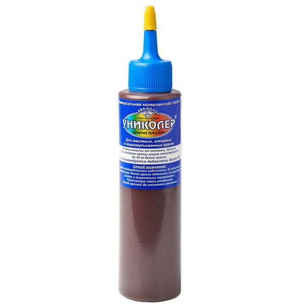 Универсальная колеровочная паста Униколер 100 мл, 1 шт, № 9.3 жжёный кофе С4209.3, Аква-колор, С4209.3