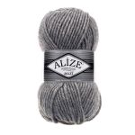 Пряжа Alize (Ализе) Superlana Maxi / уп.5 мот. по 100 г, 100м, 021 серый меланж A
