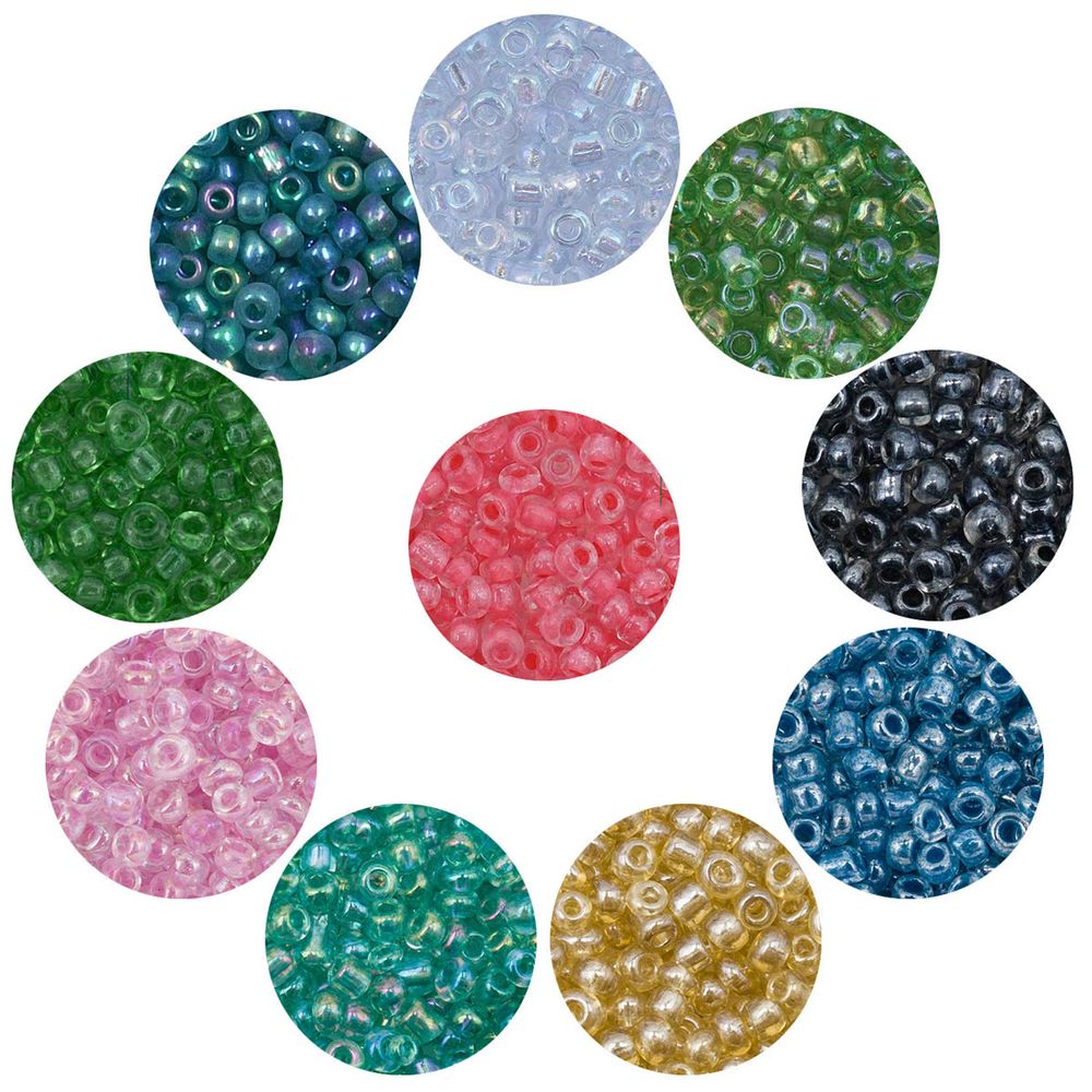 Набор бисера 11/0 ассорти №26 в тубе, 10 цветов, Astra&amp;Craft