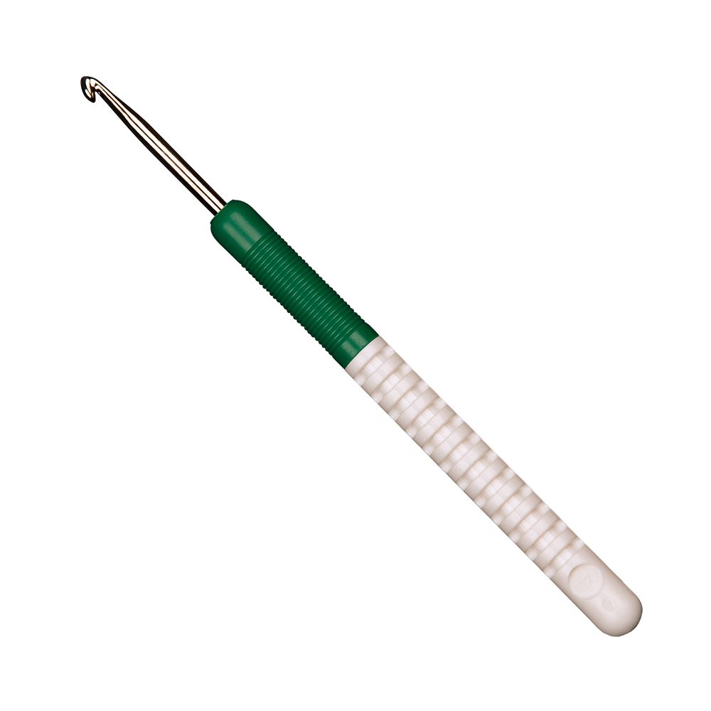 Крючок для вязания Addi ⌀4.0, 15 см, пластиковая ручка