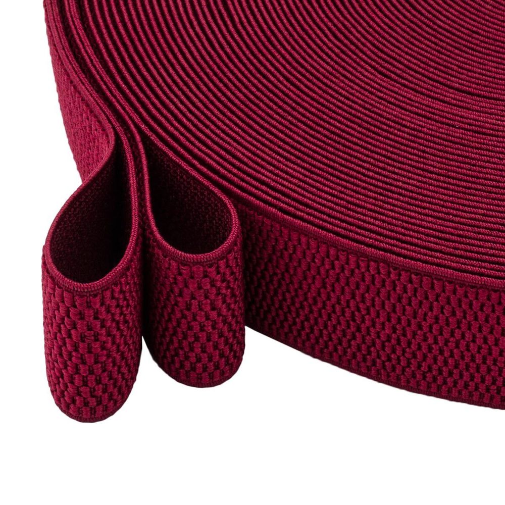 Резинка для подтяжек (помочная) 40.0 мм / 25 метров, 25.2 г/п.м., 520 темно-красный, 6123-9344