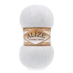 Пряжа Alize (Ализе) Angora Gold / уп.5 мот. по 100 г, 550м, 055 белый A