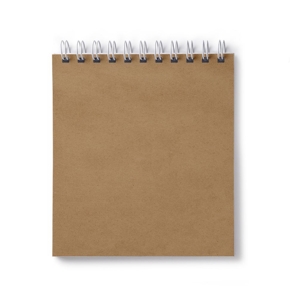 Артбук (Скетчбук), блок крафт - бумага, жесткая подложка, 120 г/м², 166х175 мм, на гребне 30 л. 2 шт, Физалис 01946, Светоч А308