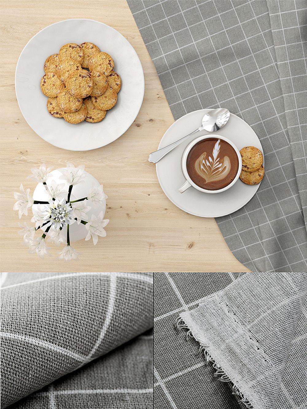 Льняная ткань 140 г/м², 150 см / 20 метров, TBY-DJ-03, TBY