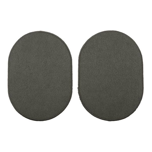Термоаппликация Овал 7х10,5см, уп. 2 шт, цв.хаки