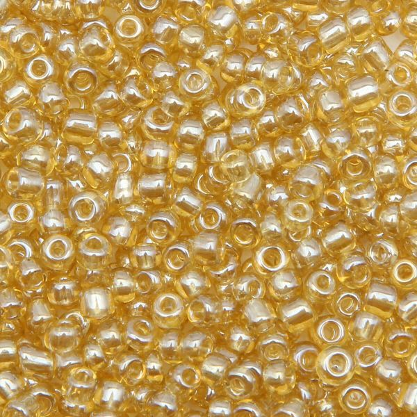 Бисер Astra&Craft 11/0 (2.1 мм), 200 г (10х20 г), цв. 102-О тем. золотой/прозрачный, глянцевый