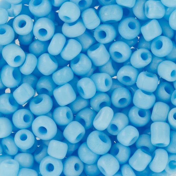 Бисер Zlatka 8/0 (2.9 мм), 100 г (10х10 г), №0043 яр.голубой, GR