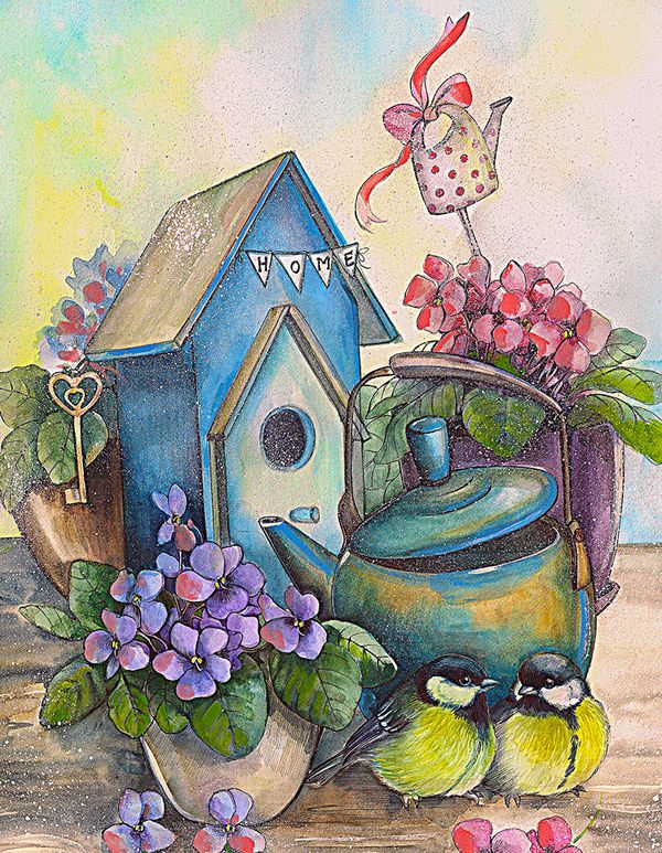 Алмазная (кристальная) мозаика Фрея, Уютный уголок, 40х50 см