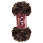 Пряжа Alize (Ализе) Puffy серия Нежный мех (Furlove) / уп.5 мот. по 100г, 6.3м, 493 шоколадный