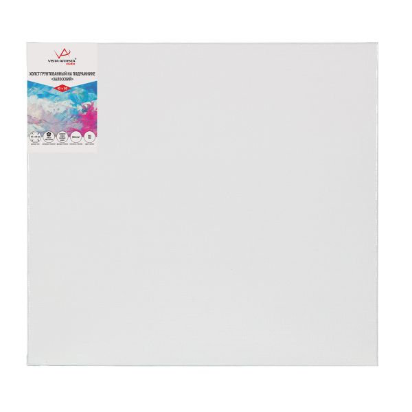 Холст грунтованный на подрамнике 45х50 см, 390 г/м², 2 шт, Залесский среднезернистый, Vista-Artista PLMG-4550