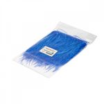 Перья на ленте Страус 15 см, FBY-15-087, цв. синий неон, 2м