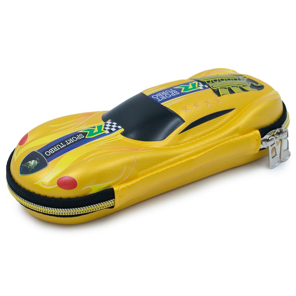 Пенал на молнии Гоночная машинка, 4 желтый, DV-13112
