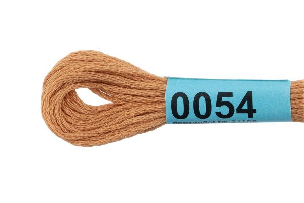 Мулине Gamma 100% хлопок, цв.0054 песочный, 24 мотка по 8 метров