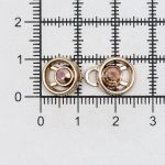 Крючки пришивные декоративные 10х21 мм, золото цв.02/радуга цв.962, 20 шт