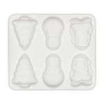 Форма силиконовая для пирожных 30.2х26х2.5 см, новогодняя -6 ячеек, S-Chief SPC-0324