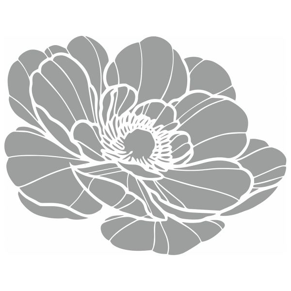 Термотрансфер №05, 1 шт, M-513 Цветок 11х8.5 см, Gamma