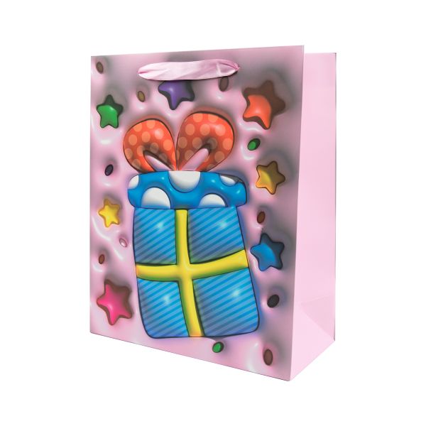 Пакет подарочный 210 г/м², 26х32х12 см, 12 шт, 01, Stilerra CBYM