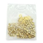 Люверсы металл ⌀_4.0 мм (внутр.), золото, 100 шт, BIG