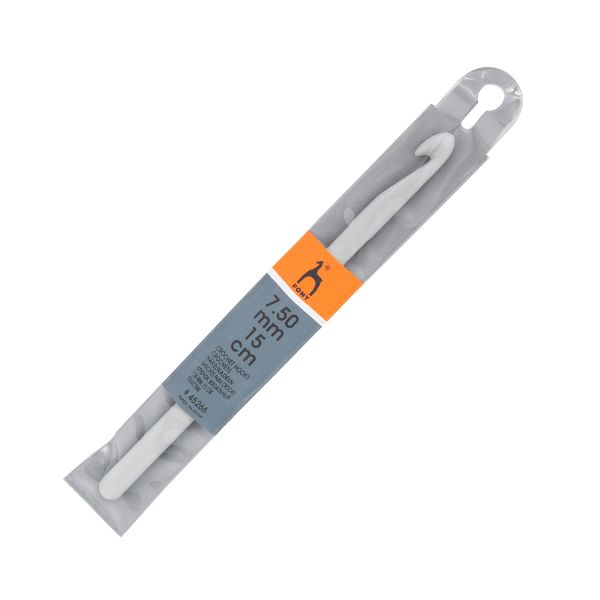 Крючок для вязания ⌀7,5 мм, 15 см, пластик, Pony