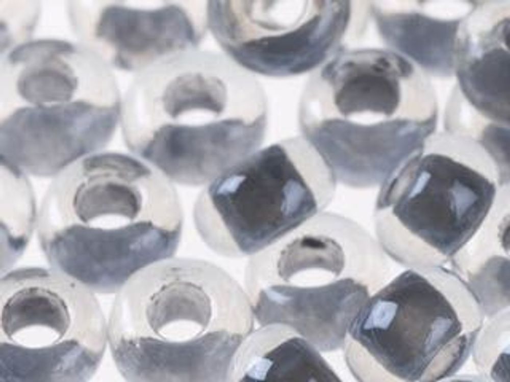 Бисер Preciosa прозрачный, цветной центр и покрытие 10/0 (2.3 мм), 1х50г, цв. 38642