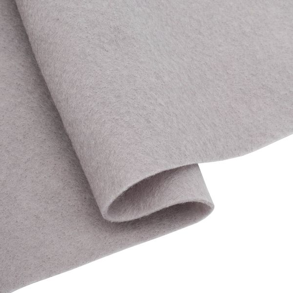 Фетр листовой мягкий 1.5 мм, 30х30 см, 180 г/м², 100% п/э, 4 шт, серый 8141
