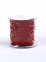 Лента бархатная (тесьма) 10 мм / 22.86±1 метра, TBY10VR42, нейлон, т.красный