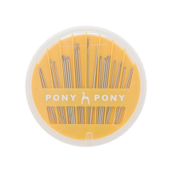 Иглы ручные для шитья и вышивания Assorted на диске, 25 шт, Pony, 17804