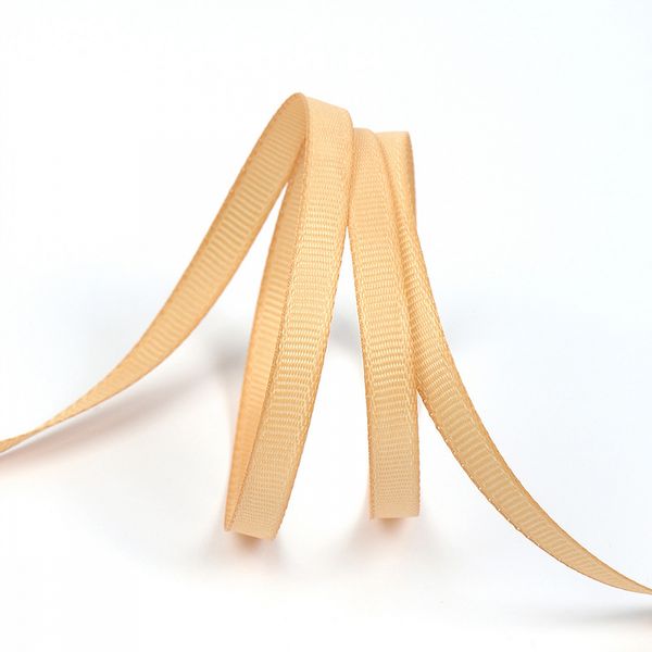 Лента репсовая (в рубчик) 6.0 мм, 826 песочный, уп. 27,4м