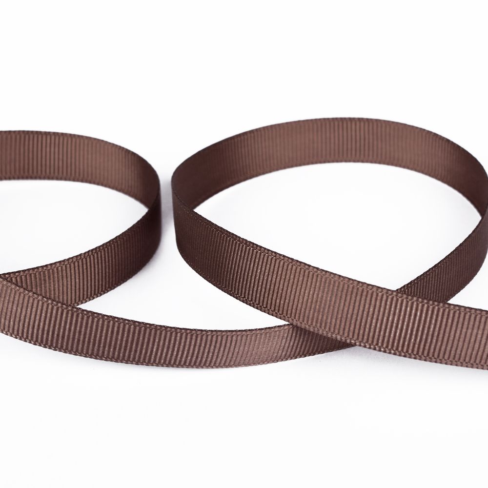 Лента репсовая (в рубчик) 12.0 мм / 45.5 метра, 121 серо-коричневый, Gamma GR-12