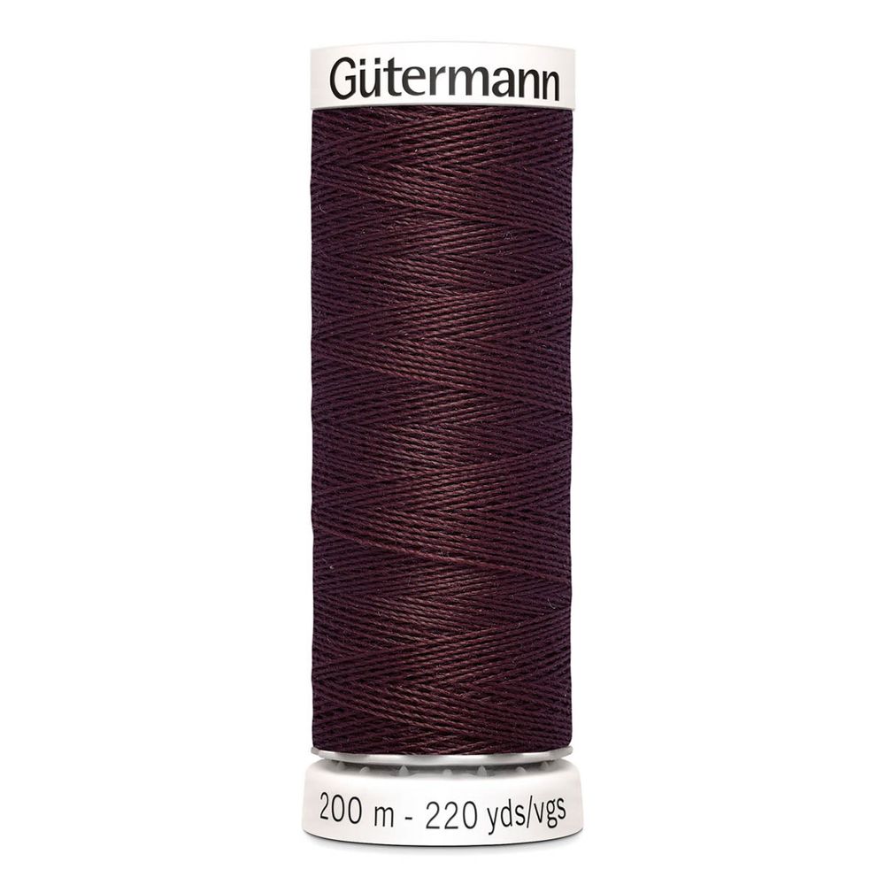 Нитки универсальные Gutermann Sew-all 100 (200 метров), 5 кат. | 175 т.красный шоколад