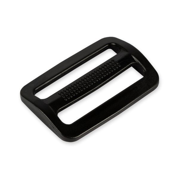 Пряжка двухщелевая пластик 38 мм, 100 шт, черный, Gamma SAR001