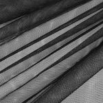 Фатин стрейч крупная сетка 160 см / 3 метра, TBY.ST.160.BL-3, цв.черный